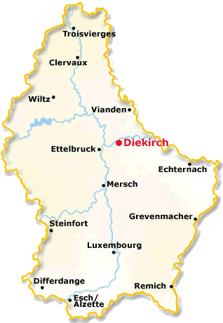 carte du Luxembourg