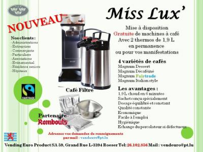 Vending Euro Product - Miss Lux' Café