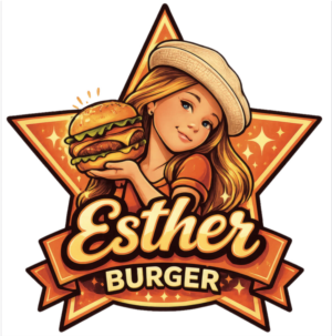 Logo Esther burger - Foodtruck - FastFood Américain