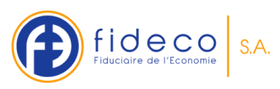 Logo Fideco, Fiduciaire de l' Economie