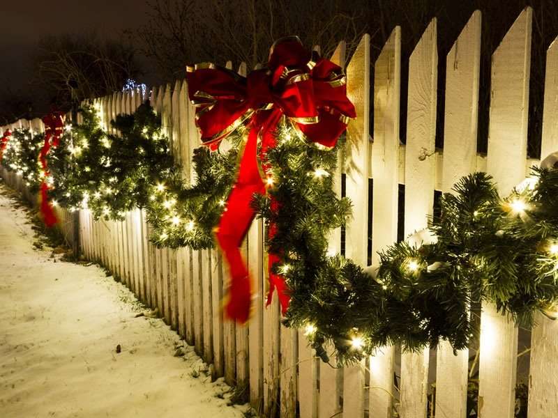 Weihnachtsdekoration Garten