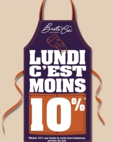 Lundi c'est -10%