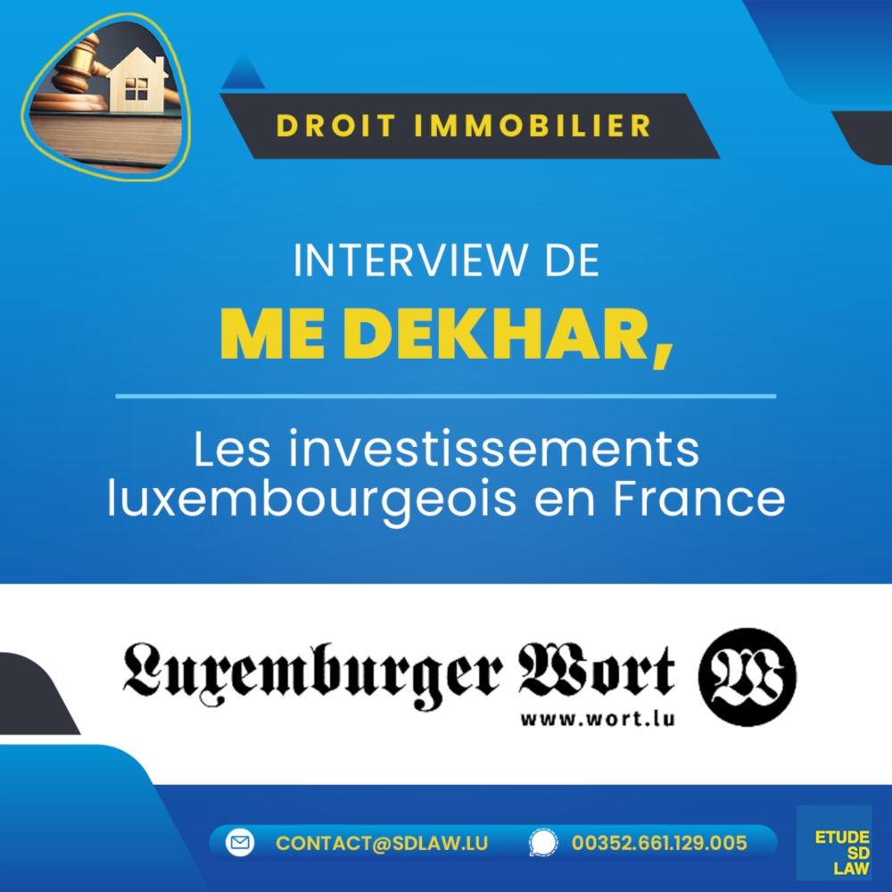 IMMOBILIER: LES INVESTISSEMENTS LUXEMBOURGEOIS EN FRANCE