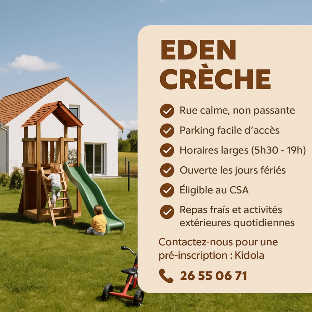 Une Crèche Pratique et Accessible !