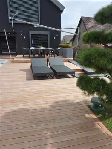 Terrasse en doussié massif