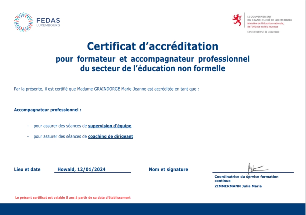 Certification FEDAS