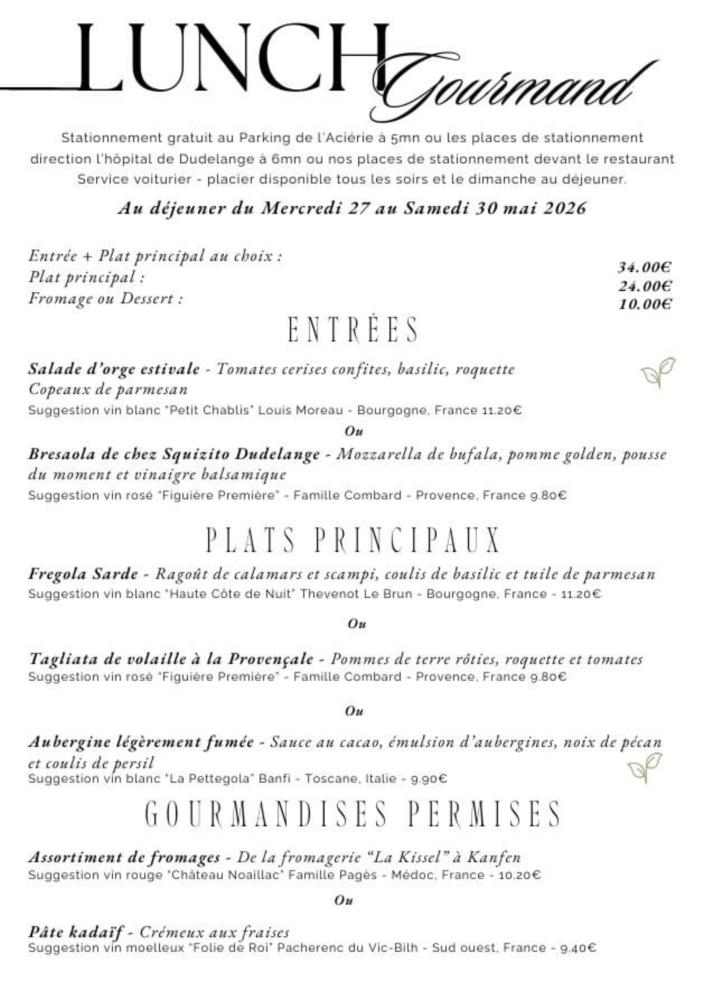 Lunch Gourmand