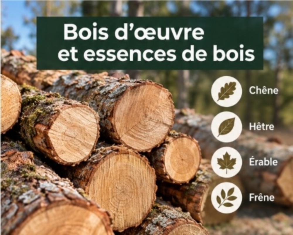 Bois d’œuvre et essences de bois