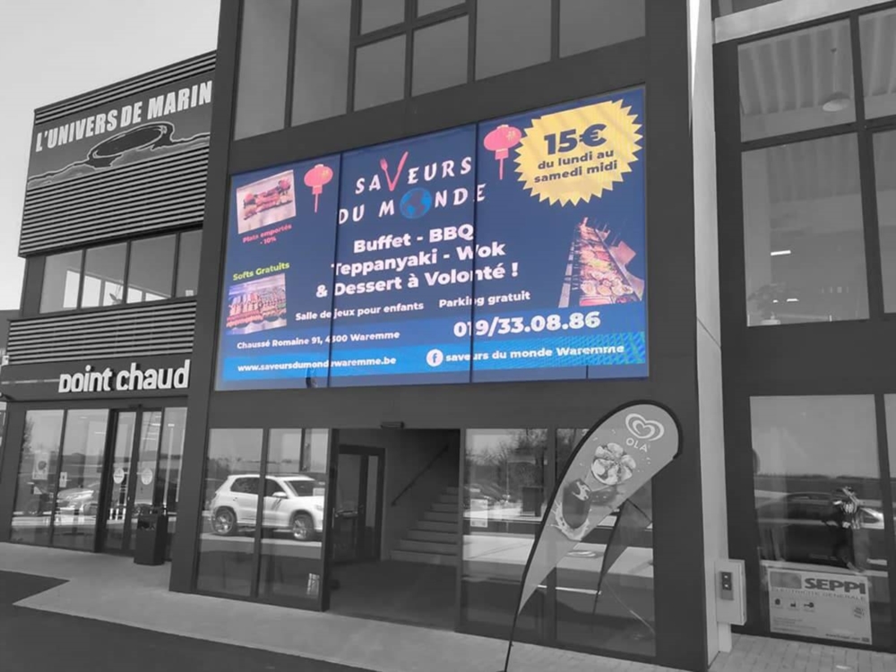 Ecran LED vitrine