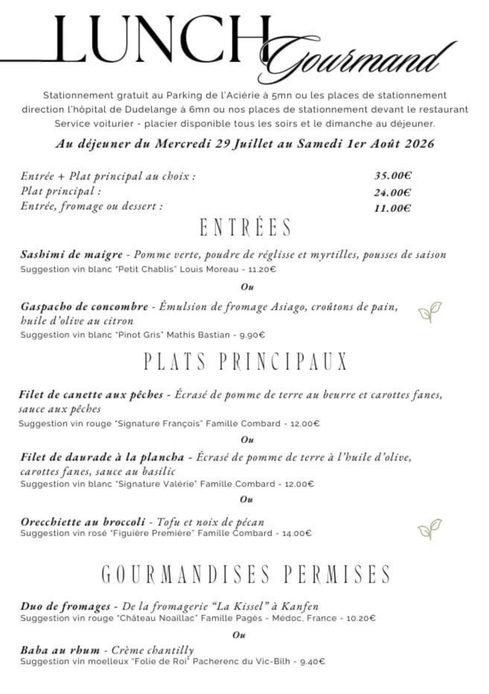 Lunch Gourmand