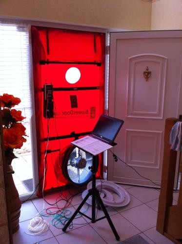 Blower door test