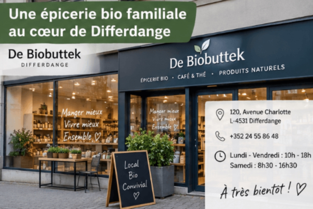 Une épicerie bio familiale au cœur de Differdange