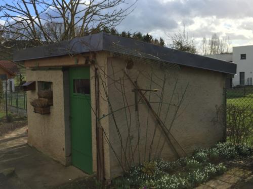 Rénovation d'une toiture sur cabane de jardin 