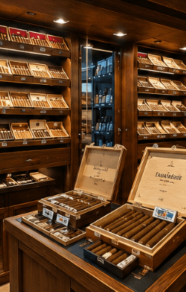 Une large sélection de tabacs et de cigares