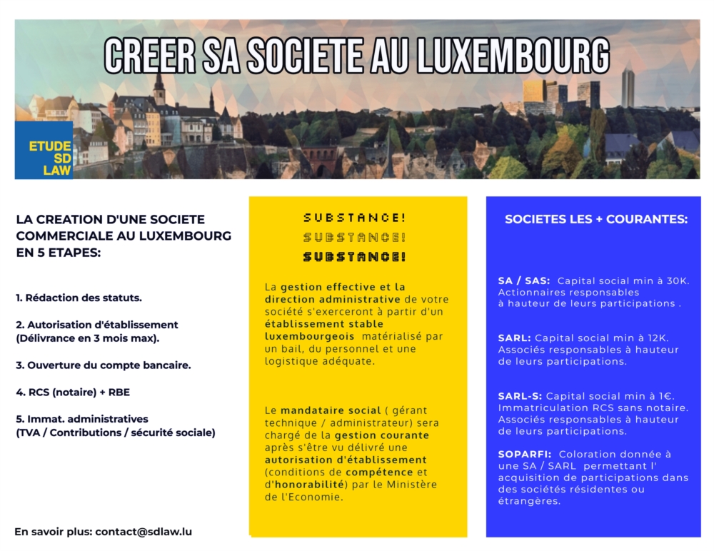 IN LUXEMBURG EINE GESELLSCHAFT GRUNDEN