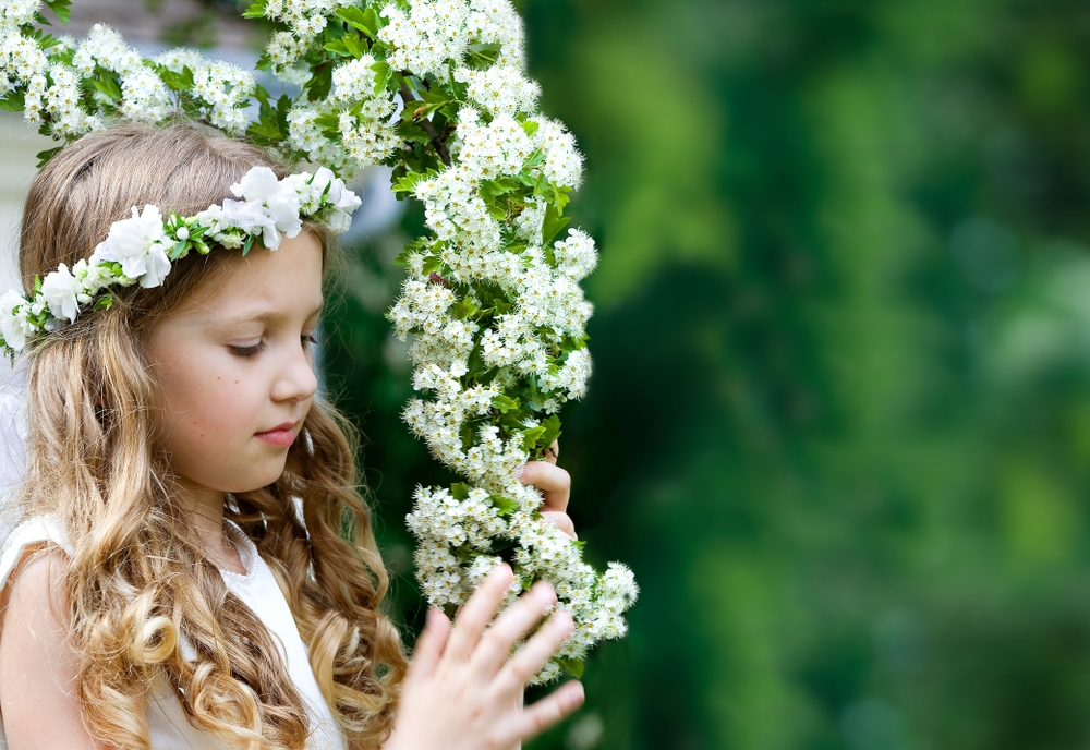 Blummenarrangementer fir Kommioun