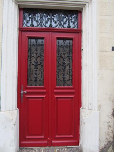Porte d'entrée en bois, bois-aluminium,aluminium