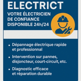 ELECTRICT : Votre électricien de confiance disponible 24h/24