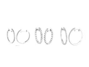 Boucles d'oreilles serties brillant
