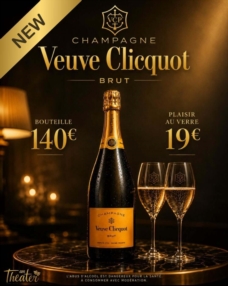 Nouveauté : Veuve Clicquot à l'honneur chez Am Theater