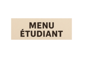 Menu Étudiant – Qualité et petit prix