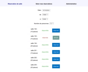 Logiciel de réservation de salles