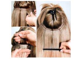 Pose d'extension capillaire