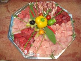 Plateau pour fondue à la viande
