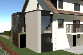 Construction d'une annexe à Itzig