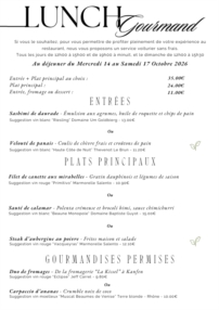 Lunch Gourmand