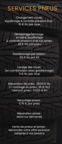 SERVICES PNEUS