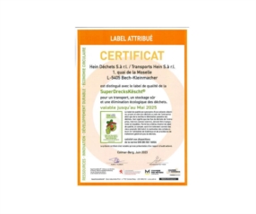 Certificat_Label de qualité