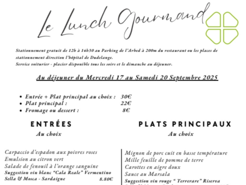 Lunch Gourmand