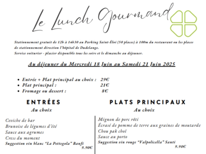 Lunch Gourmand