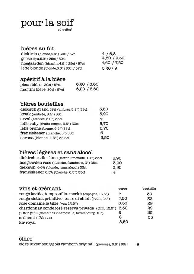 Boissons alcoolisées 1