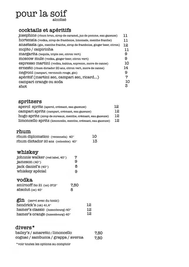 Boissons alcoolisées 2