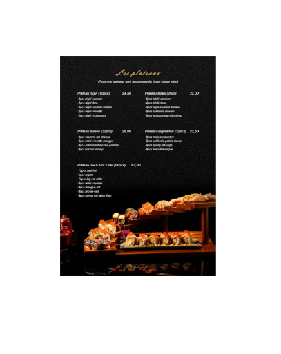 Les plateaux  1