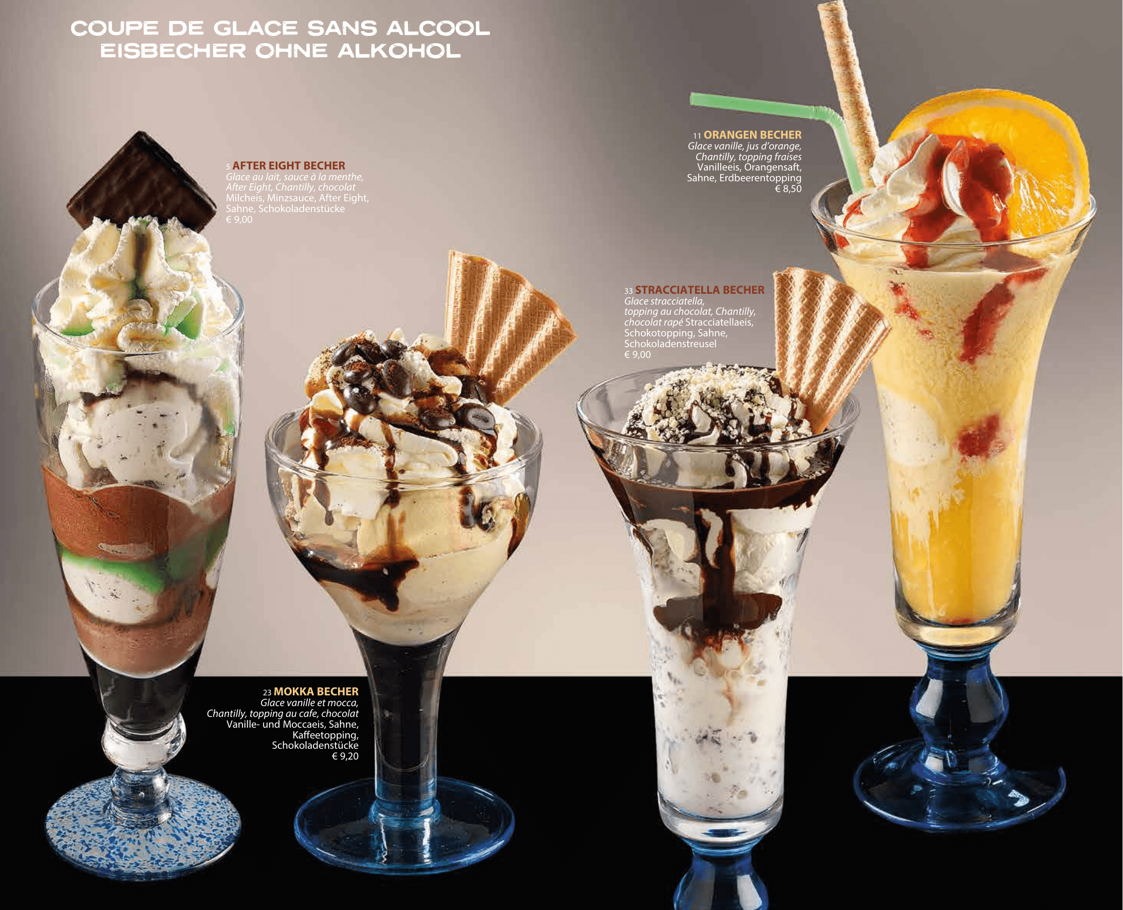 Coupe de glace sans alcool