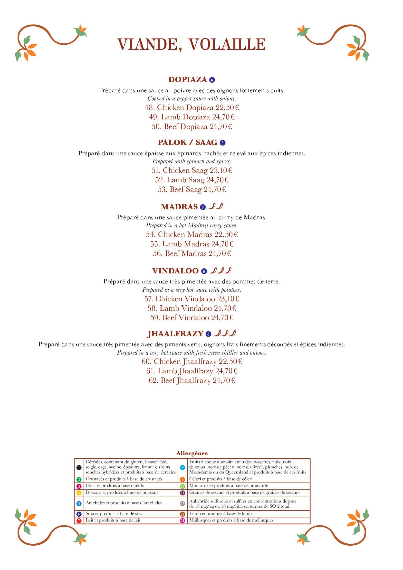 Viandes/Volailles suite 