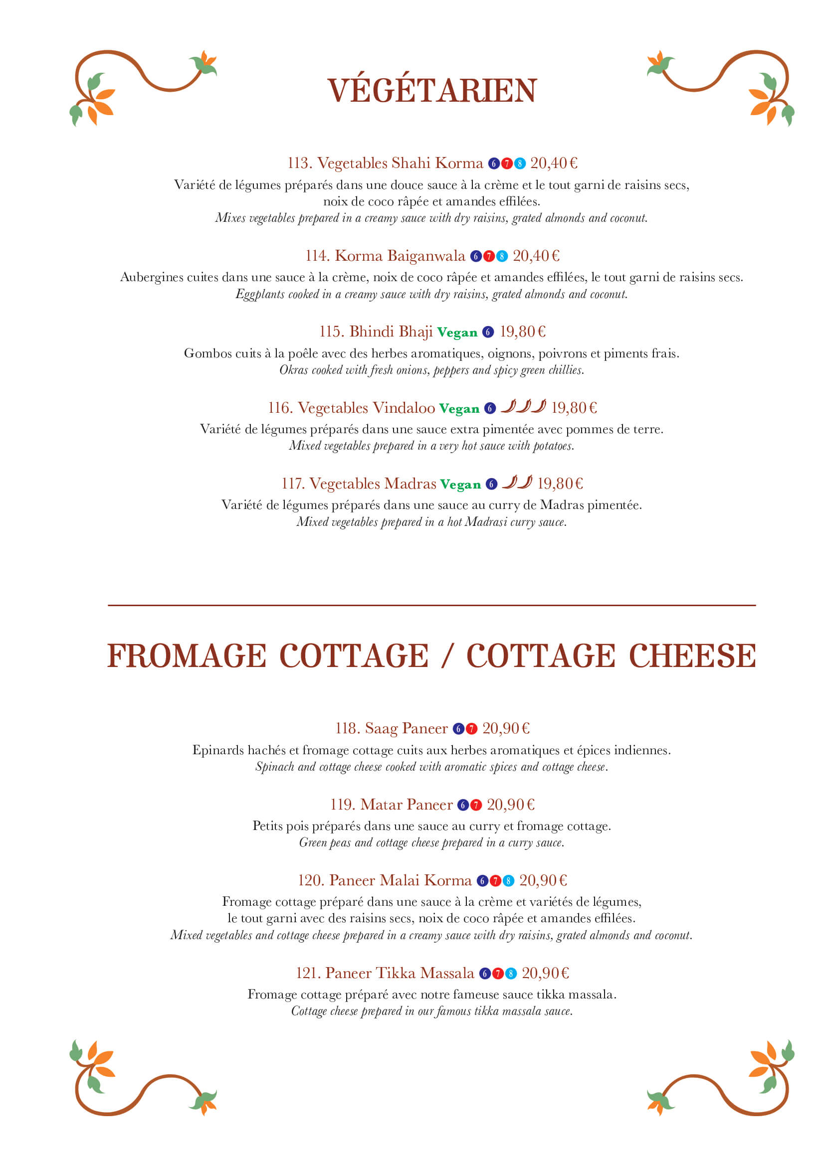 Végétarien / Végan suite