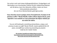 Article de Bijouterie Nicole Feller