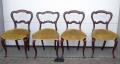Edwardian Rosewood Dining room chairs x 4