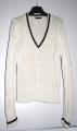 Pull blanc "Burberry London" taille L- col V  