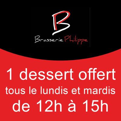 1 dessert offert